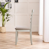 Salcombe Extending Light Grey Wooden Table with 2 Whitby Chairs & 2 Large Benches - Whitby-Dining-Chair-Whitewash-Light-Grey-4.jpg