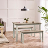 Salcombe Extending Light Grey Wooden Table & 2 Tenby Benches - Salcombe-Extending-Light-Grey-Dining-Table-2-Small-Tenby-Benches.jpg