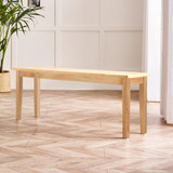Salcombe Extending Oak Effect Wooden Table with 4 Whitby Chairs & 1 Large Bench - Tenby-Bench-oak-Large-1.jpg