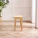 Salcombe Extending Oak Effect Wooden Table with 4 Whitby Chairs & 1 Large Bench - Tenby-Bench-oak-Large-3.jpg