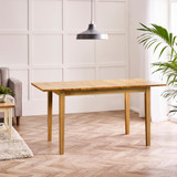 Salcombe Extending Oak Effect Wooden Table & 2 Tenby Benches - Salcombe-Oak-Rectangle-Extending-Dining-Table-3.jpg