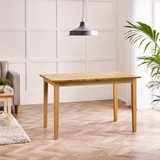 Salcombe Extending Oak Effect Wooden Table & 2 Tenby Benches - Salcombe-Oak-Rectangle-Extending-Dining-Table-4.jpg