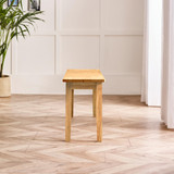 Salcombe Extending Oak Effect Wooden Table & 2 Tenby Benches - Tenby-Bench-Oak-Small-3.jpg