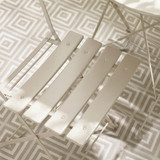 Cabo Cream Metal 2 Seat Garden Bistro Table Set - Outdoor-Folding-Bistro-Set-Cream-4.jpg