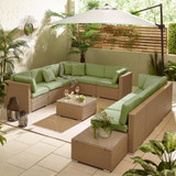 Orlando Beige Rattan & Green 10 Seat Modular Garden Sofa - ORL-NAT-GRN-OUT-SOF-10_2.jpg