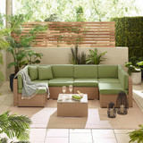 Orlando Beige Rattan & Green 6 Seat Modular Garden Sofa - ORL-NAT-GRN-OUT-SOF-6_3.jpg