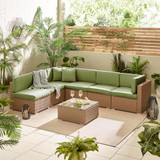 Orlando Beige Rattan & Green 6 Seat Modular Garden Sofa - ORL-NAT-GRN-OUT-SOF-6_4.jpg
