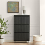 Penrose Black Wood Shoe Storage Cabinet - Penrose-shoe-storage-black-2.jpg