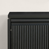 Penrose 3 Door Black Wood Shoe Storage Cabinet - Penrose-shoe-storage-black-6.jpg