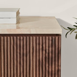 Penrose Walnut And Cream Marble Effect Sideboard  - Penrose-sideboard-table-walnut-cream-marble-4.jpg