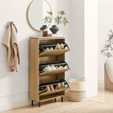 Penrose Oak Effect Wood Shoe Storage Cabinet - PENR-SHO-STO-OAK_3.jpg