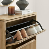 Penrose Oak Effect Wood Shoe Storage Cabinet - PENR-SHO-STO-OAK_4.jpg