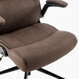 Greer Brown Faux Leather Executive Swivel Office Chair - Greer-Office-Chair-Brown_7.jpg