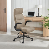 Greer Beige Faux Leather Executive Swivel Office Chair - Greer-Office-Chair-Natural_1.jpg