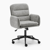 Diora Grey Jumbo Corduroy Swivel Office Chair - Diora-Office-Chair-Grey_3.jpg