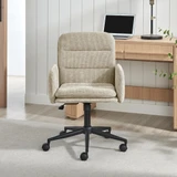 Diora Cream Jumbo Corduroy Swivel Office Chair - Diora-Office-Chair-Beige_2.jpg