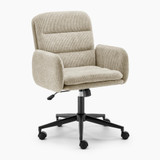 Diora Cream Jumbo Corduroy Swivel Office Chair - Diora-Office-Chair-Beige_3.jpg