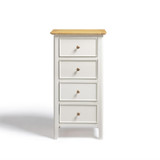 Belle Oak Wood and Cream Tallboy Chest of Drawers - BELLE-DRW-SML-OAK-CRM-WBG_2.jpg