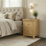 Belle Oak Wood Slim Bedside Table - BELLE-BED-TBL-SML-OAK_1.jpg