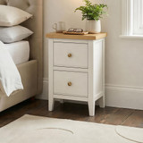 Belle 2 Drawer Solid Oak Wood and Cream Slim Bedside Table - BELLE-BED-TBL-SML-OAK-CRM_L1_AI_4K.jpg