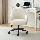 Vivienne Cream Boucle Swivel Office Chair - Vivienne-Office-Chair-Cream_2.jpg
