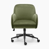 Vivienne Olive Green Velvet Swivel Office Chair - Vivienne-Office-Chair-Green_4.jpg