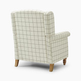Maisette Cream Check Fabric Wingback Accent Armchair - Maisette-accent-chair_5.jpg