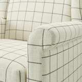 Maisette Cream Check Fabric Wingback Accent Armchair - Maisette-accent-chair_6.jpg