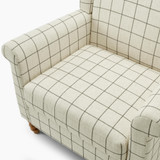 Maisette Cream Check Fabric Wingback Accent Armchair - Maisette-accent-chair_7.jpg
