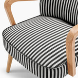 Sylvie Accent Chair Black and Cream Stripe Oak Effect Legs - Sylvie-Black-accent-chair_7.jpg