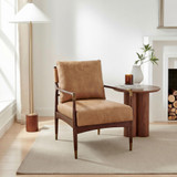 Delia Tan Faux Leather Mid Century Modern Accent Chair - DELI-ACC-CHR-TAN-PU-WAL_L1.jpg