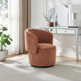 Liode Orange Fabric Round Swivel Accent Chair - Liode-Orange-accent-chair_1.jpg