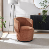 Liode Orange Fabric Round Swivel Accent Chair - Liode-Orange-accent-chair_10.jpg