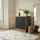 Rainier Square Walnut Wood 2 Door Decorative Sideboard - RAIN-SID-BRD-WAL_1.jpg