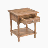 Lima 1 Drawer White Oak Wood Carved Bedside Table - LIMA-BED-TBL-OAK-WBG_3.jpg