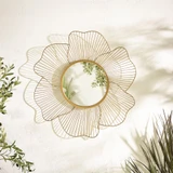 Flora Gold Medium Round Flower Frame 80cm Garden Mirror  - FLOR-MIR-OUT-RND-GLD_2.jpg