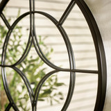 Compass Black Medium Round Window 60cm Garden Mirror  - COMP-MIR-OUT-RND-BLK-60_3.jpg