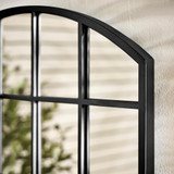 Hinton Black Medium Arched Window 70x70cm Garden Mirror  - HINT-MIR-OUT-WND-BLK-70_3.jpg