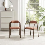 2x Rhea Terracotta Orange Fabric Dining Chairs Bronze Legs - RHEA-DIN-CHR-TER-BRZ-2_L2.jpg
