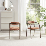 2x Rhea Terracotta Orange Fabric Dining Chairs Bronze Legs - RHEA-DIN-CHR-TER-BRZ-2_L3.jpg