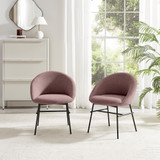 2x Nella Pale Terracotta Orange Fabric Dining Chairs - NELL-DIN-CHR-TER-BLK-2_L2.jpg