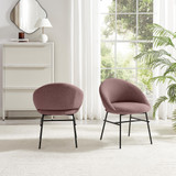 2x Nella Pale Terracotta Orange Fabric Dining Chairs - NELL-DIN-CHR-TER-BLK-2_L3.jpg