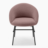 2x Nella Pale Terracotta Orange Fabric Dining Chairs - NELL-DIN-CHR-TER-BLK-2_WBG3.jpg