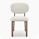 2x Mirelle Grey / Beige Fabric Dining Chairs Bronze Legs - Mirelle-Dining-Chair-Cream_3.jpg
