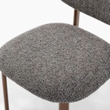 2x Mirelle Grey Fabric Dining Chairs Bronze Legs - Mirelle-Dining-Chair-Dark-Grey_5.jpg