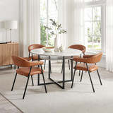 2x Delos Tan Faux Leather Fabric Dining Chairs - DELO-DIN-CHR-TAN-PU-BLK-2_L4.jpg