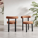 2x Isola Terracotta Orange Fabric Dining Chairs Black Legs - ISOL-DIN-CHR-TER-BLK-2_L3.jpg