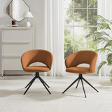 2x Anika Terracotta Orange Fabric Swivel Dining Chairs - ANIK-SWV-CHR-TER-FAB-BLK_L3.jpg
