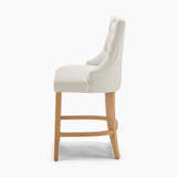 2x Belgravia Beige Fabric Bar Chairs Oak Effect Legs - Belgravia-Bar-Stool-oak-leg_4.jpg