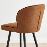 2x Catriona Terracotta Orange Fabric Bar Chairs - Catriona-Bar-Stool-Terracotta_3.jpg